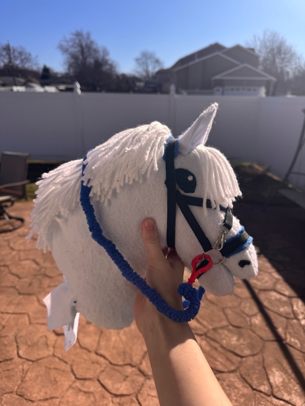Handmade Hobby Horse Head with Bridle